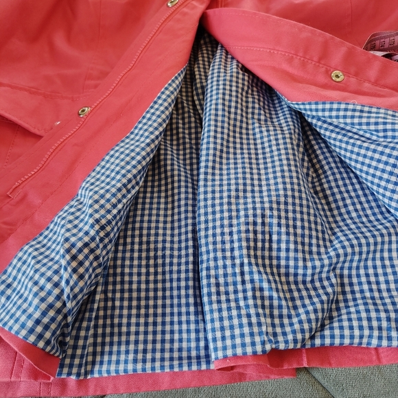 Talbot's Woman Water Resistant Hooded Rain Coral Jacket 2X - Picture 14 of 14